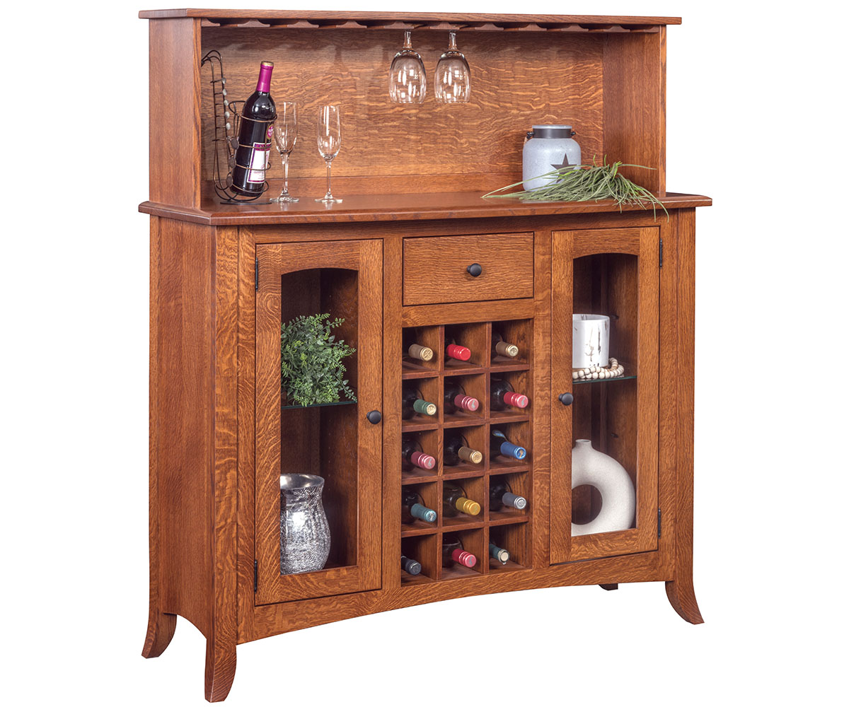 Belamar Wine Cabinet with Top