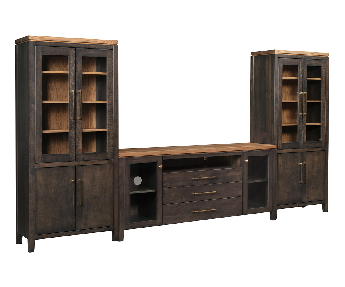 River Falls Bookcase with Glass Doors - Image 2