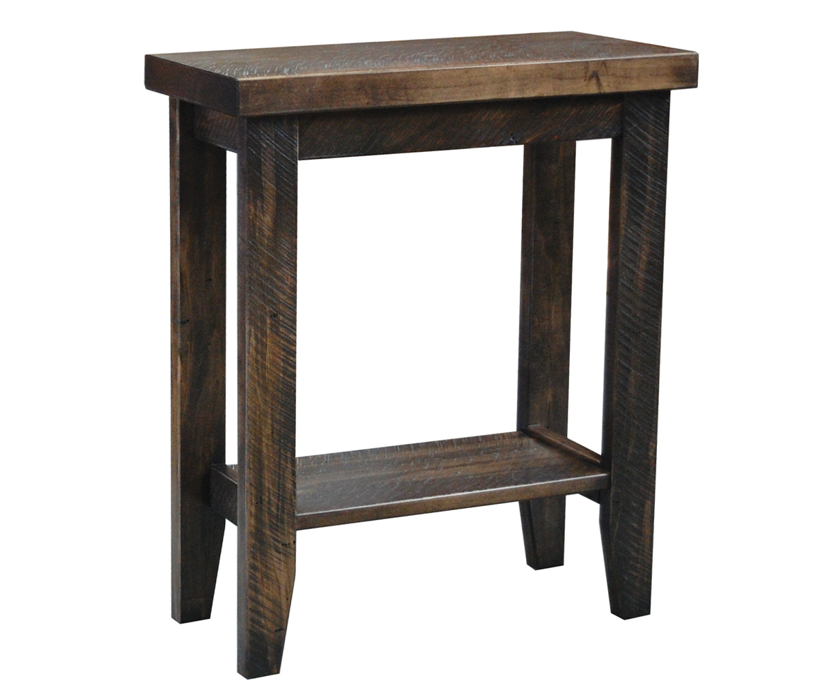 Slim End Table with Shelf