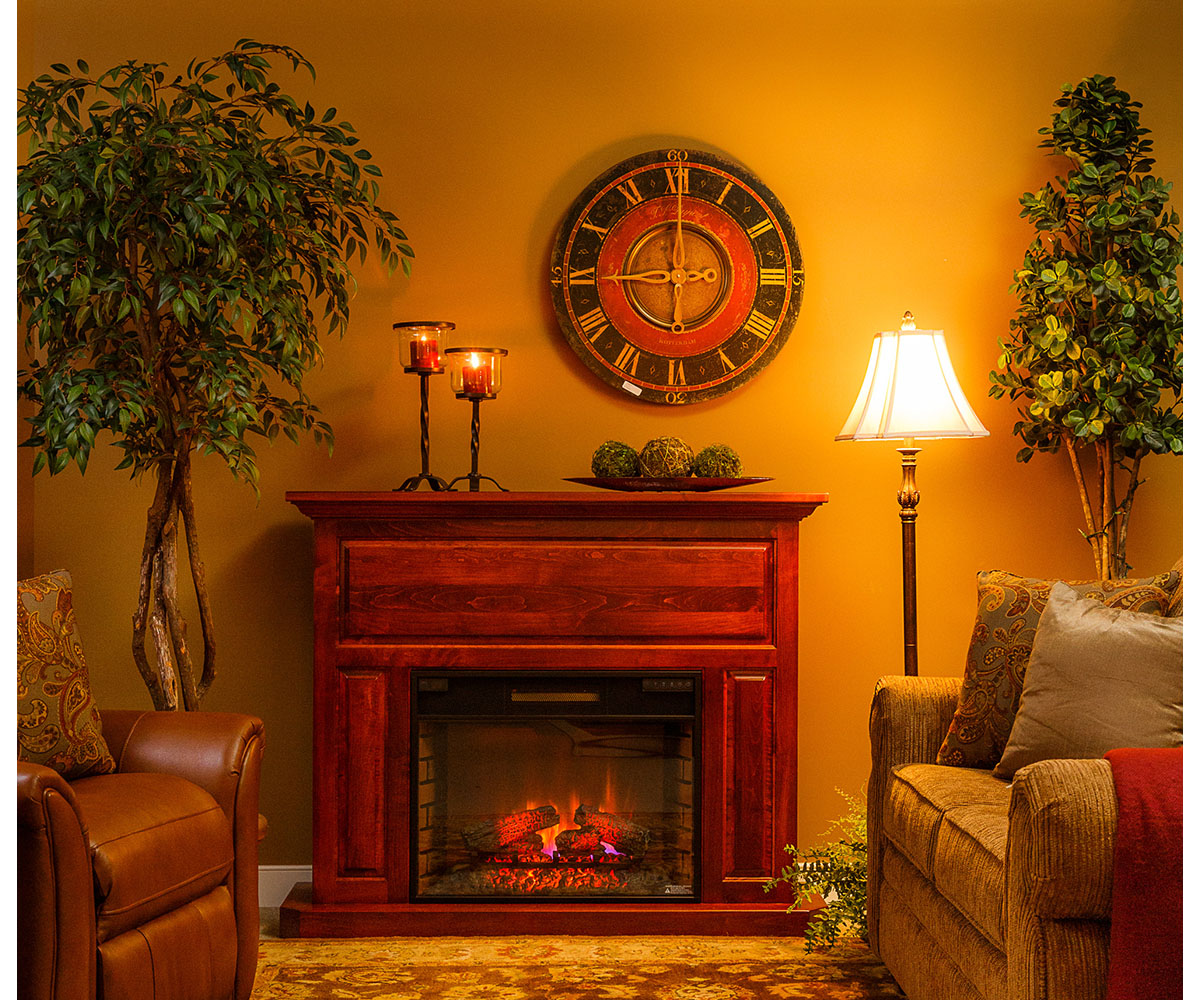 Fireplace Mantel with 28" Insert - Image 2