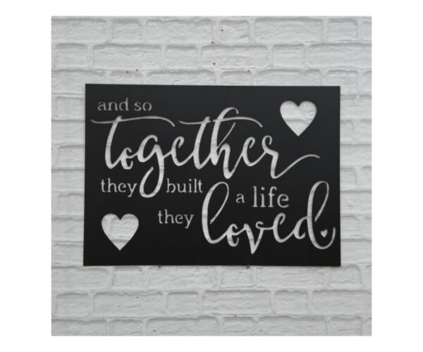 They Built A Life Plaque