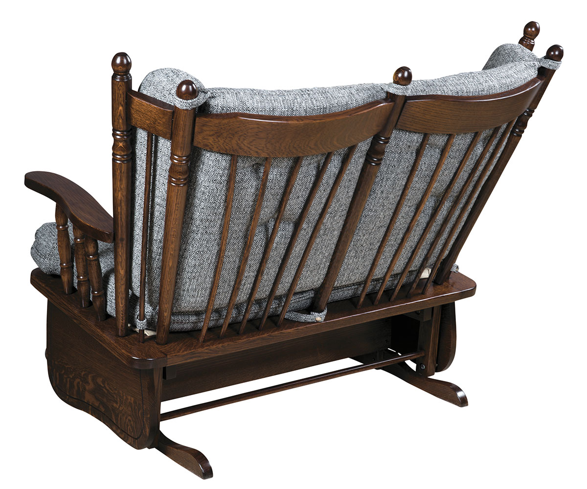 4-Post Low Back Love Seat Glider - Image 2