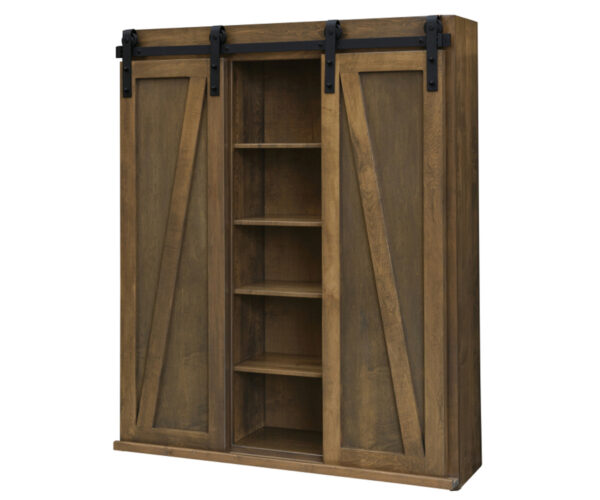 Sliding Barn Door Bookcase