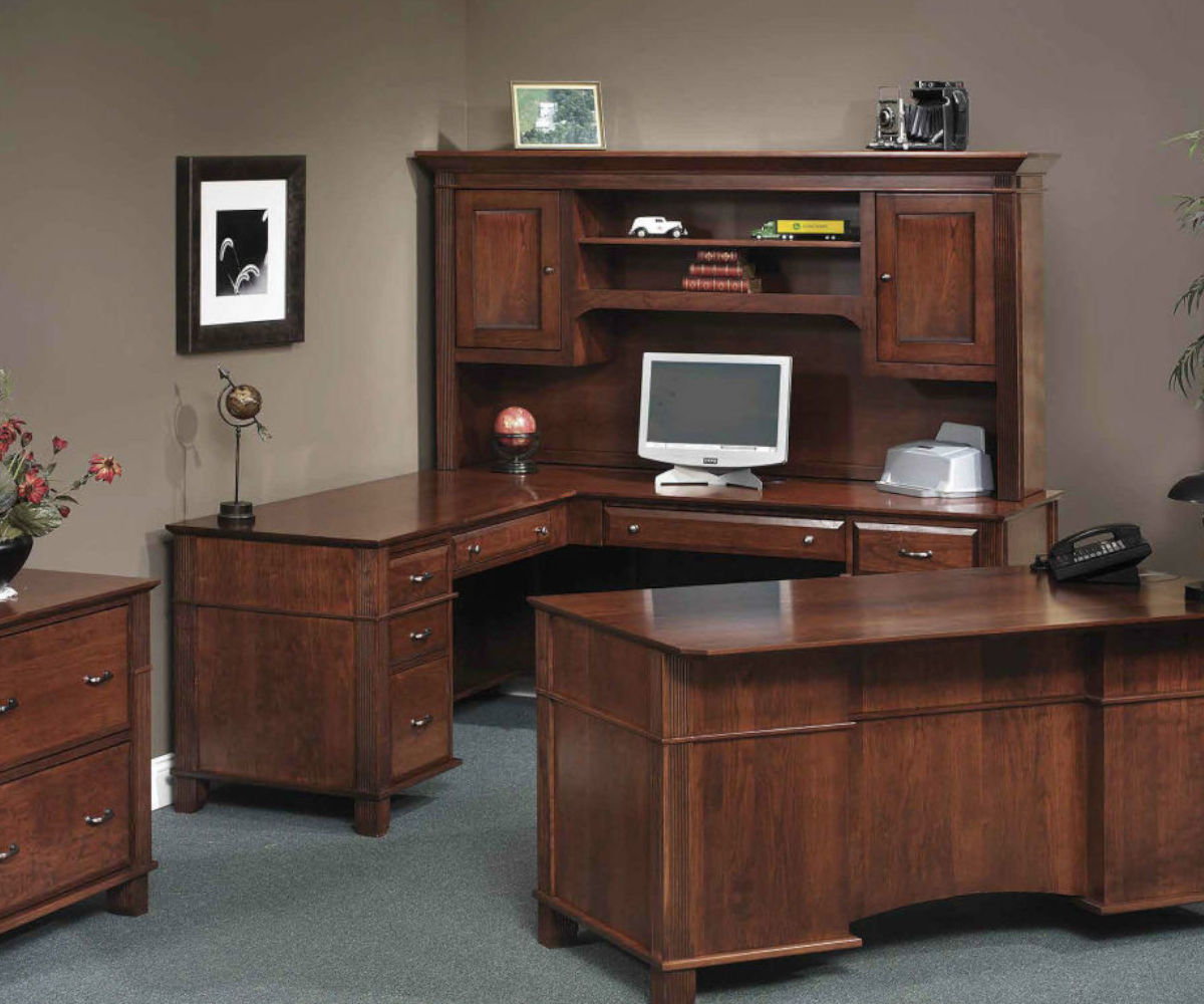 Arlington L-Desk With Hutch - Image 4