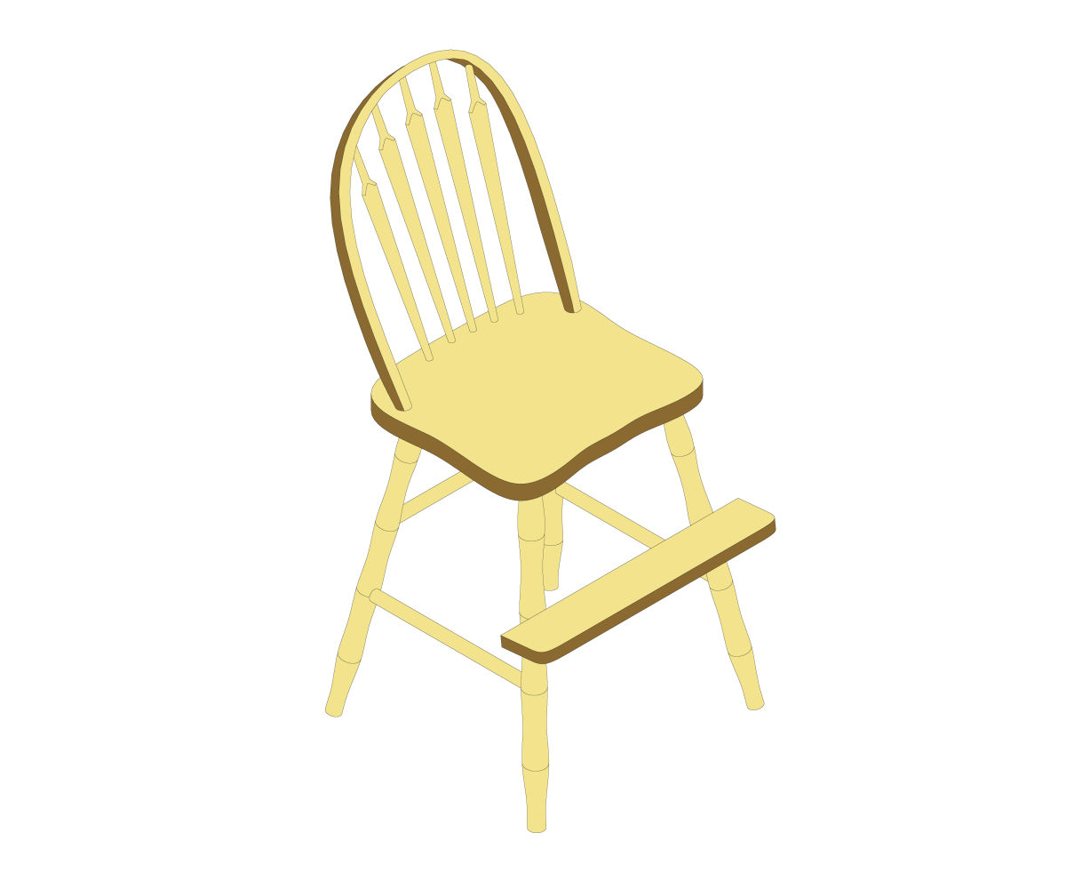 Arrow Back Youth Side Chair - Image 2