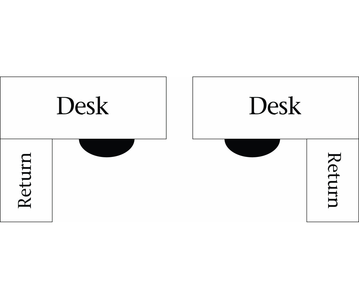 Boston Corner and Return Desk with Hutch - 64"W - Image 2