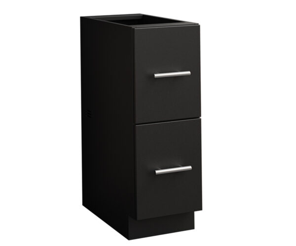 2 Drawer Flat Panel Cabinet - 12"W