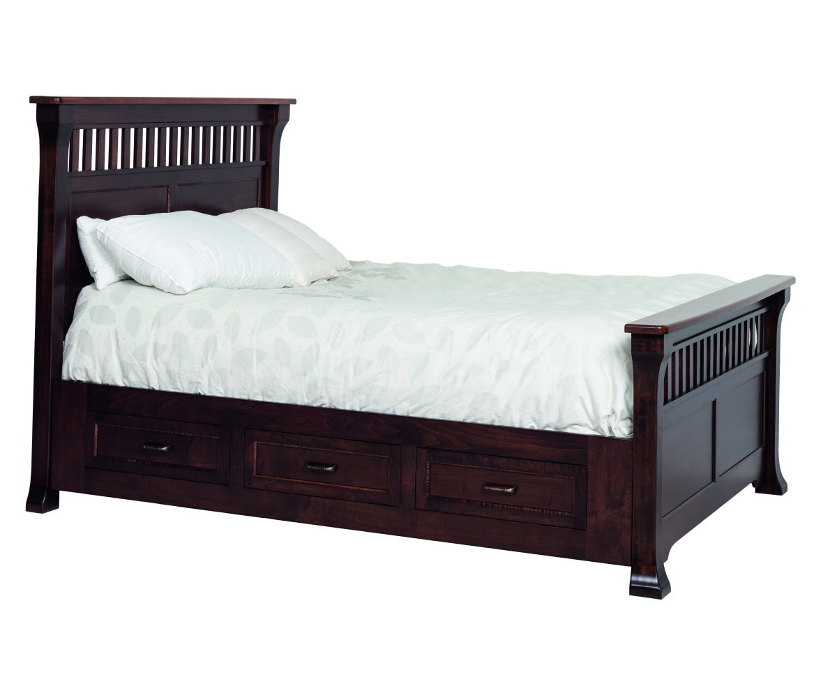 Bloomdale Bed With Storage Rail - Image 2