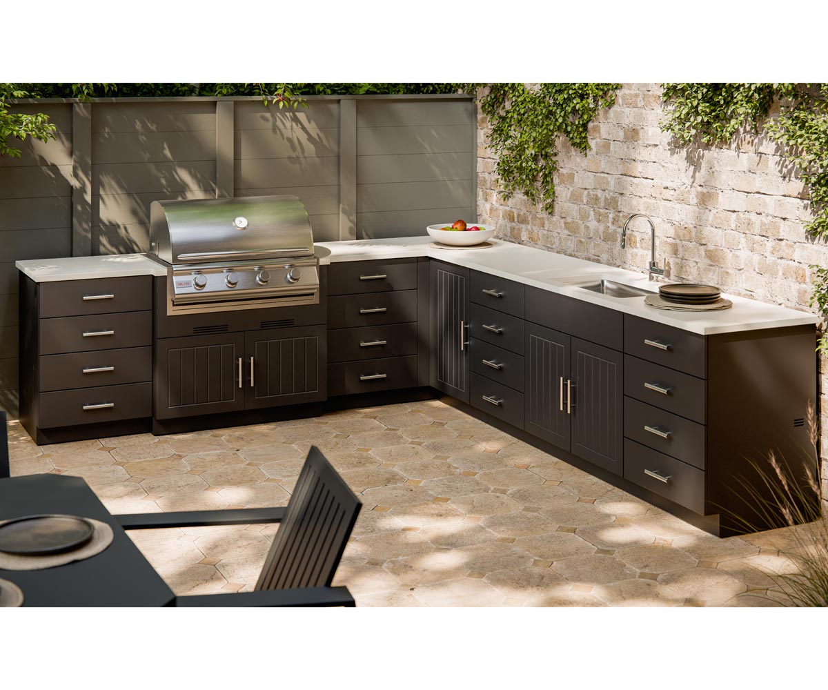 4 Drawer Flat Panel Cabinet - 15"W - Image 3