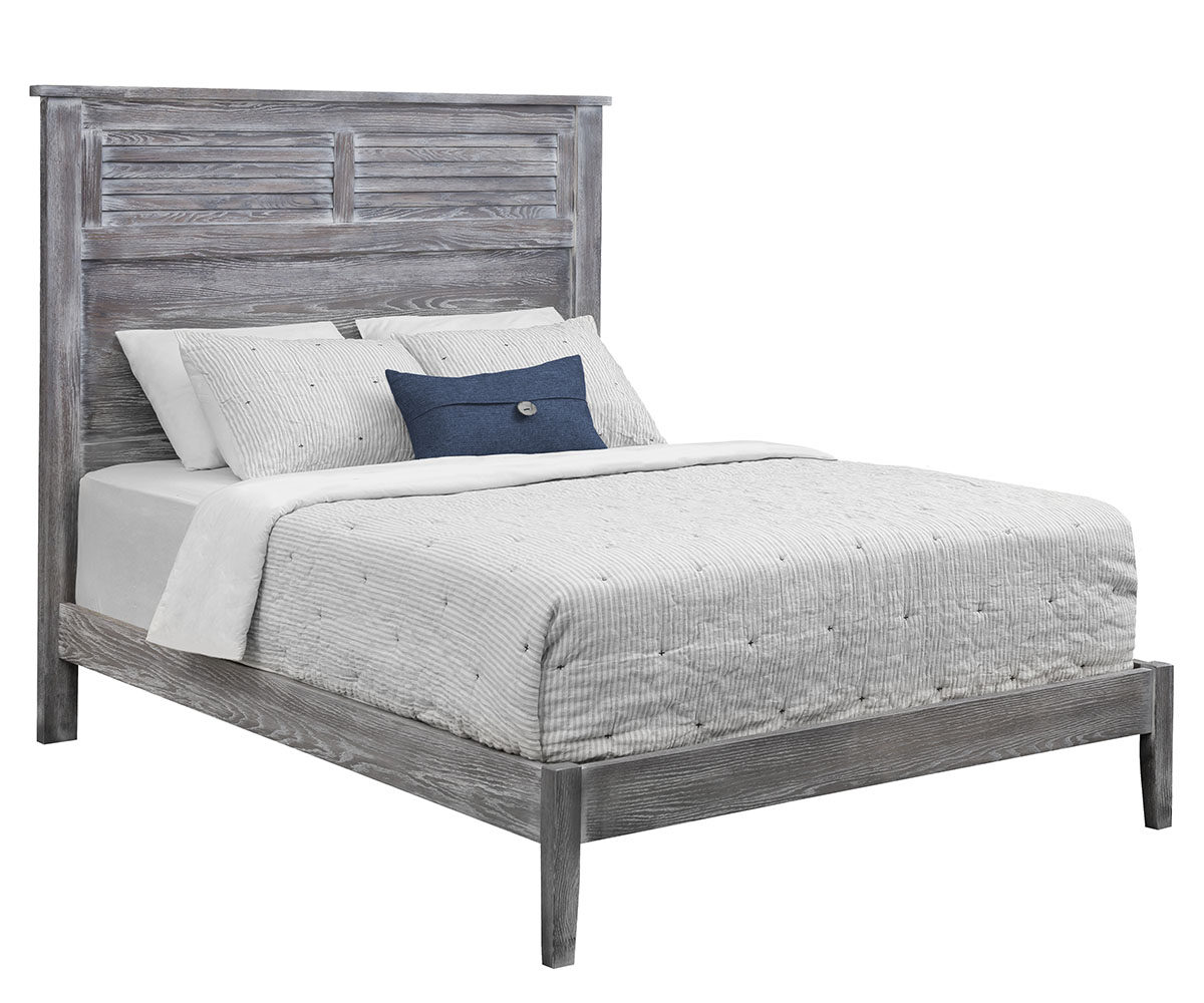 Manor Louver Panel Bed With Low Rail Footboard