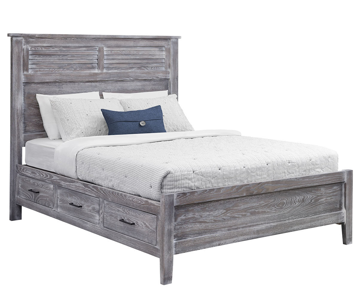 Manor Louver Panel Bed With Underbed Storage