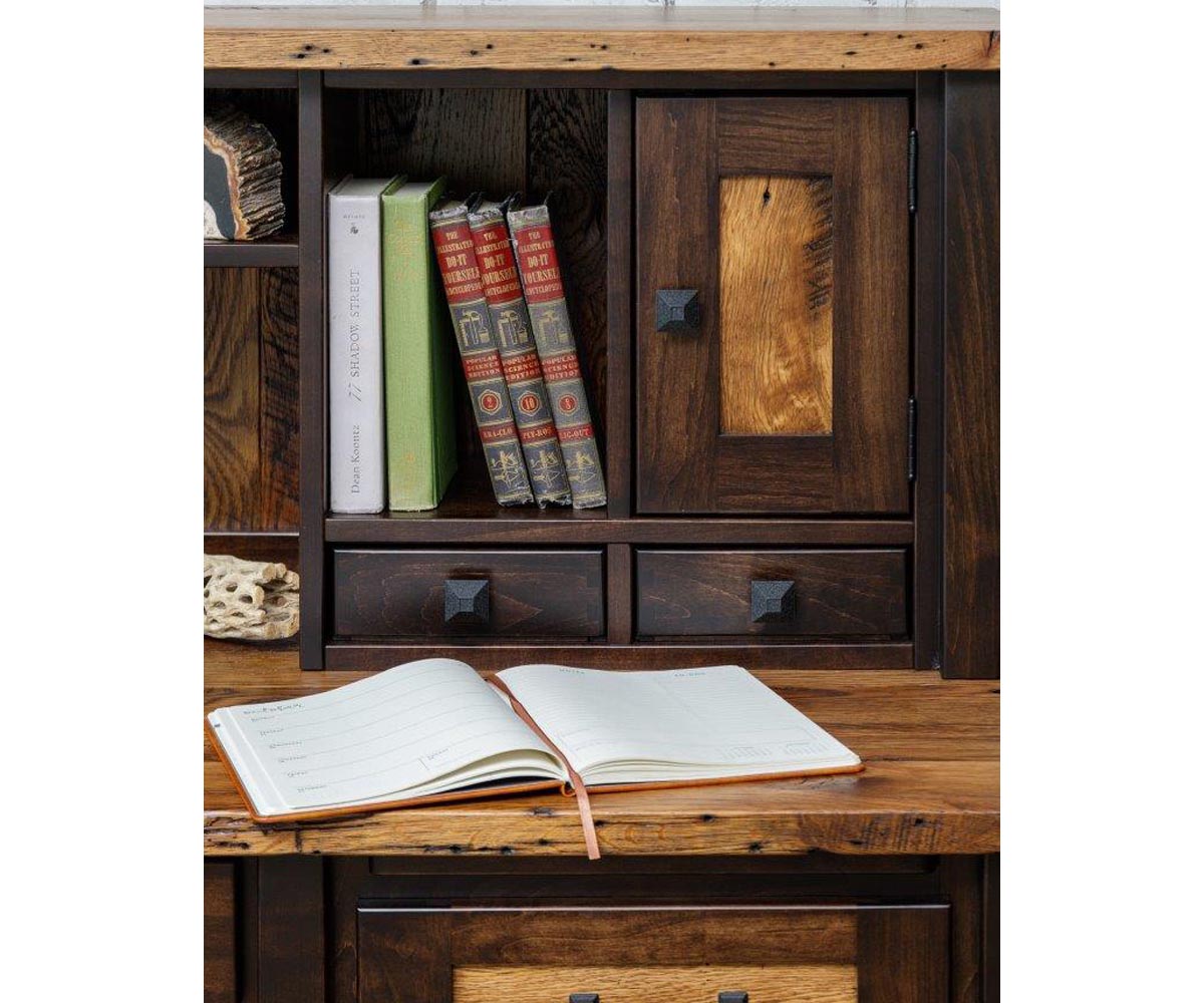 Loft Desk with Computer Hutch - Image 3