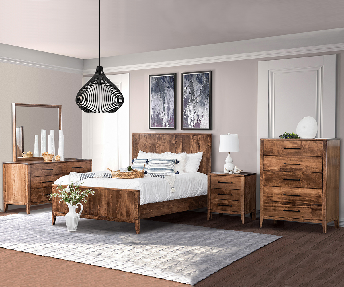 Sandalwood Panel Bed - Image 2