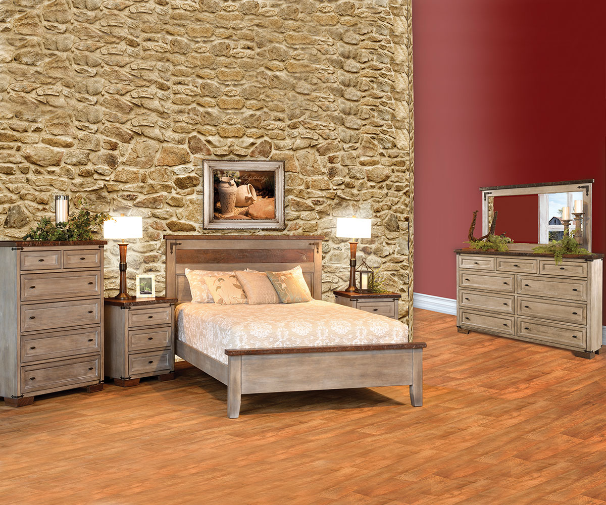 Farmhouse Heritage 1 Drawer 2 Door Nightstand - Image 2