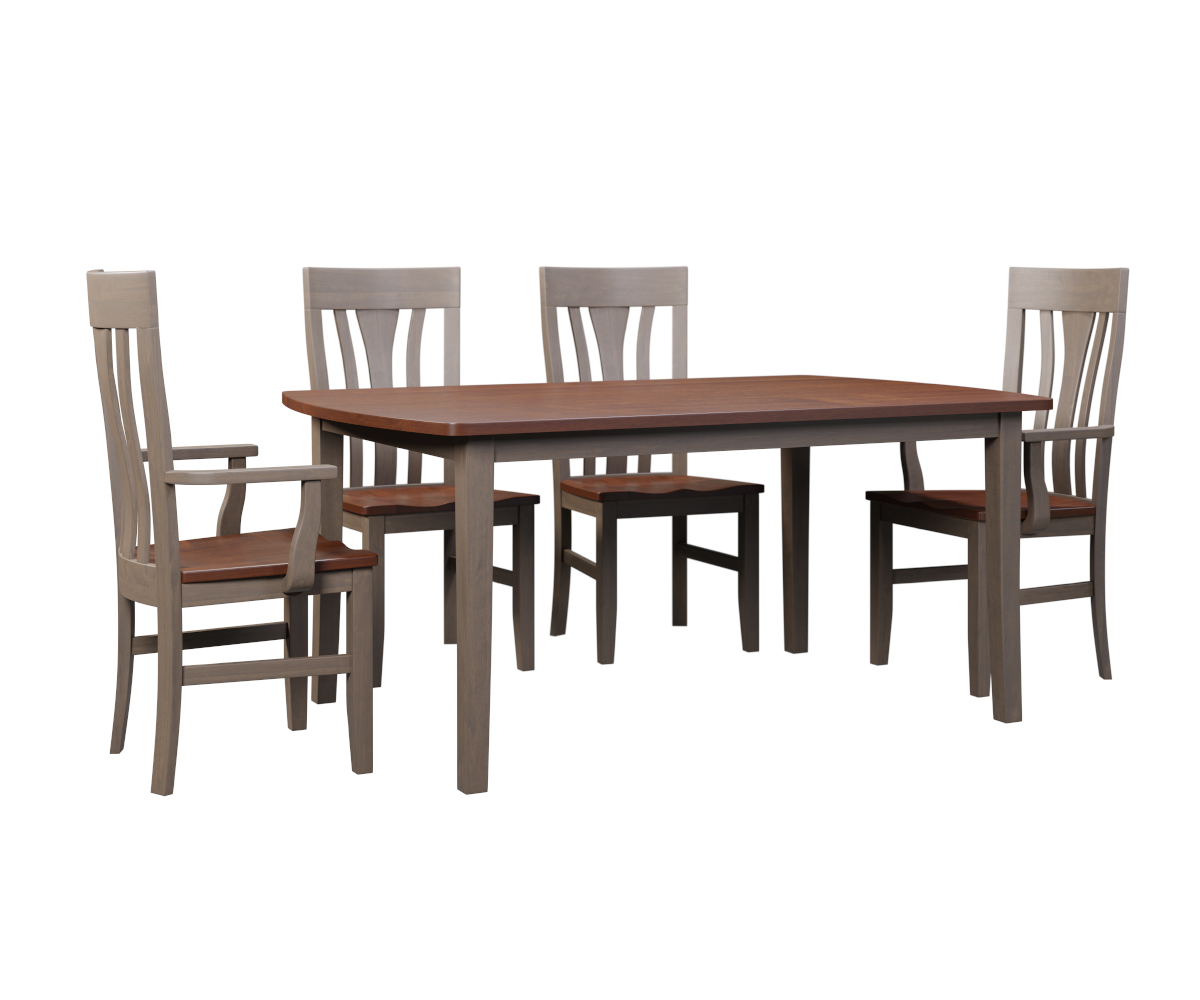 Curved Shaker Leg Table - Image 2