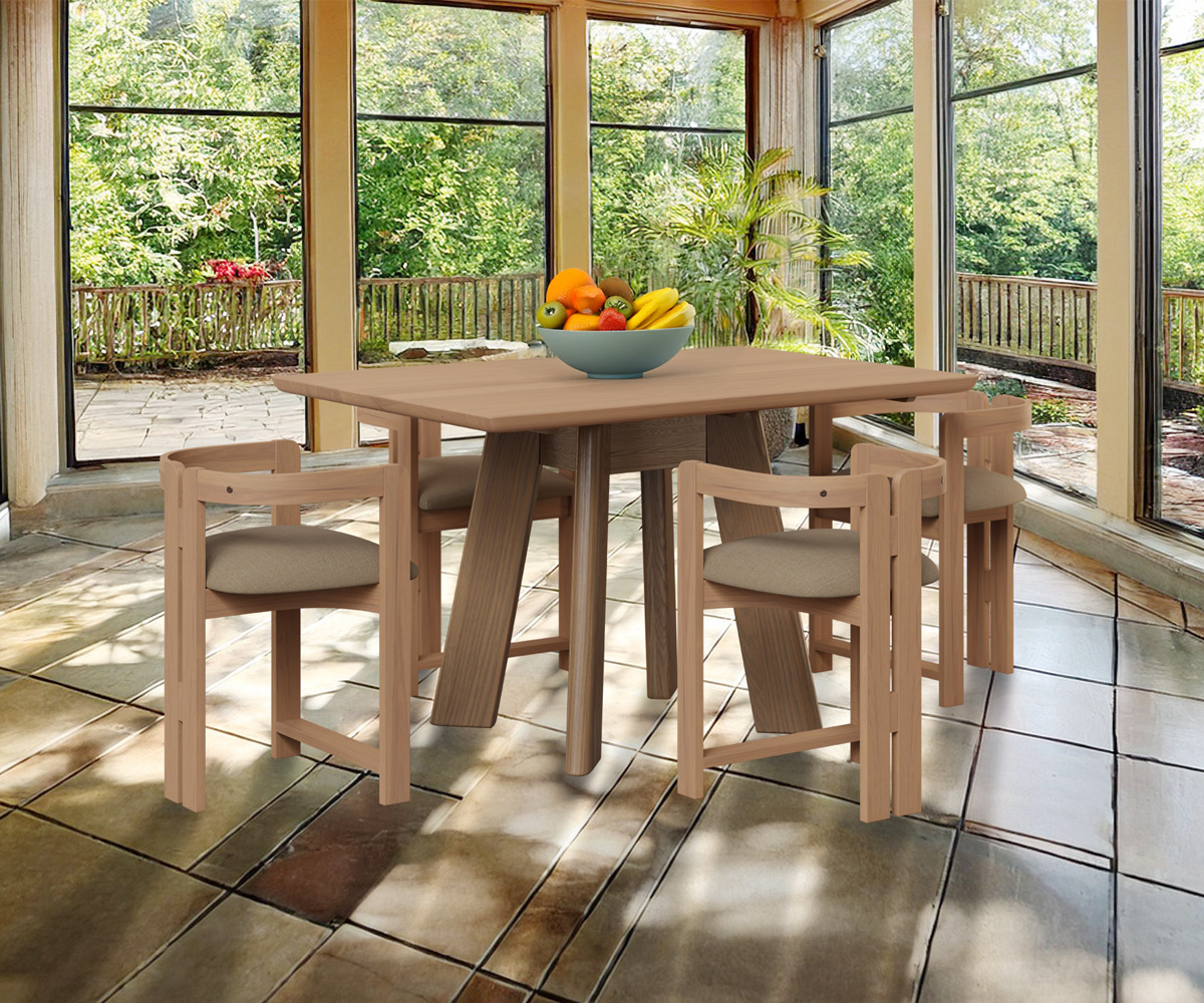 Plateau Bar Chair With Fabric Seat - Image 2