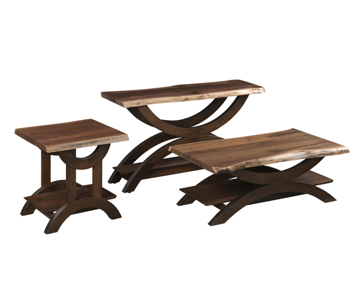 Gateway End Table With Live Edge Top - Image 2