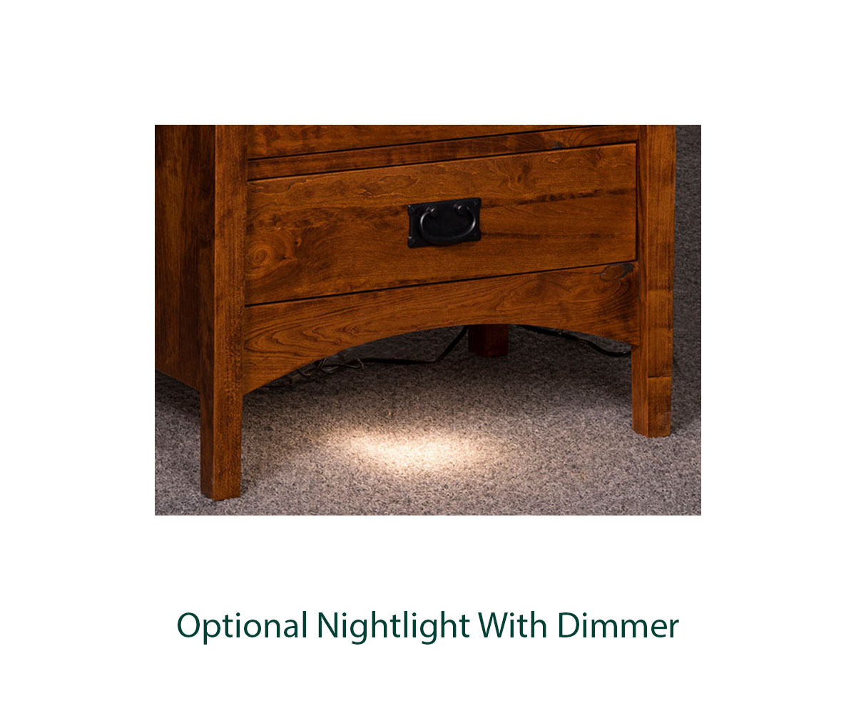 Hampton Bay 2 Drawer Nightstand - Image 3
