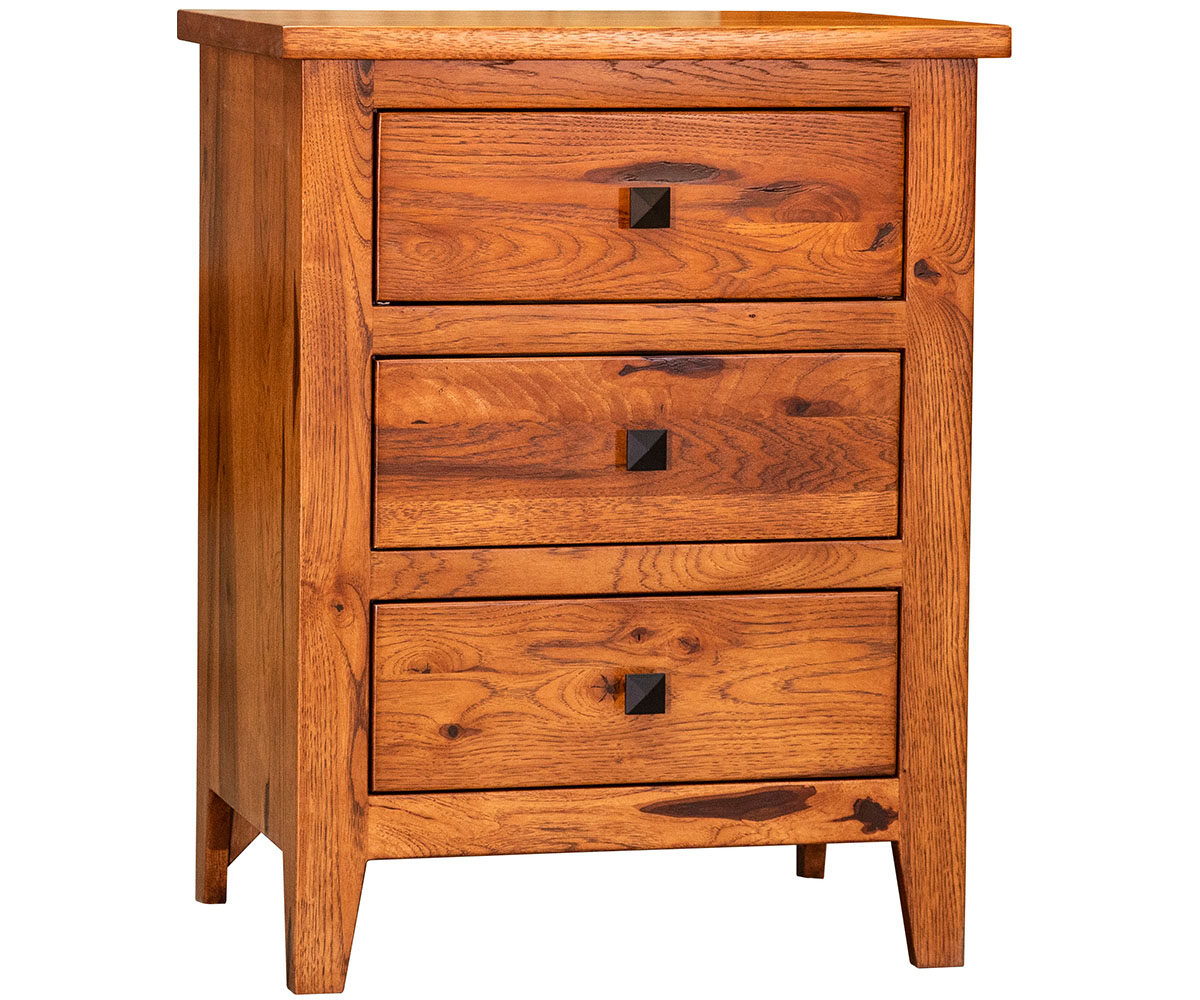 Ridgecrest Flush Mission 3 Drawer Nightstand