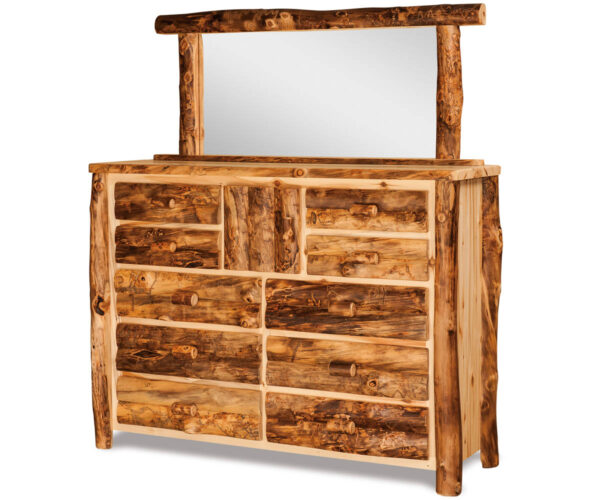 10 Drawer 1 Door Dresser with Mirror - Aspen