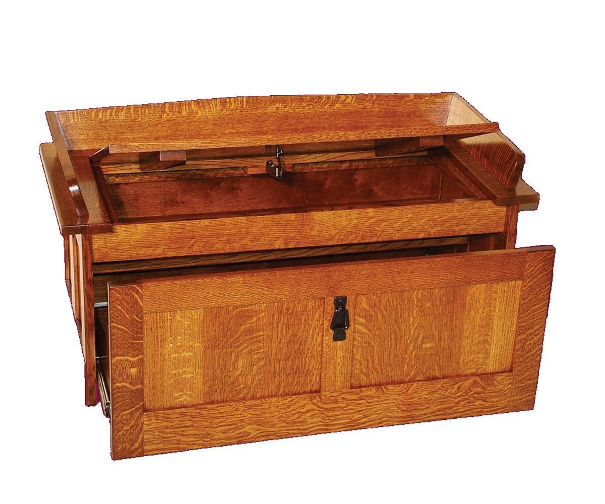 Mission Shoe Storage Chest - Image 2