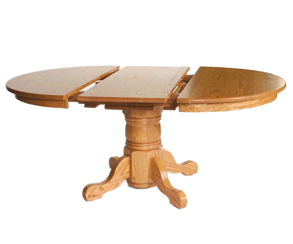 Folding Leaf Single Pedestal Table - Image 2