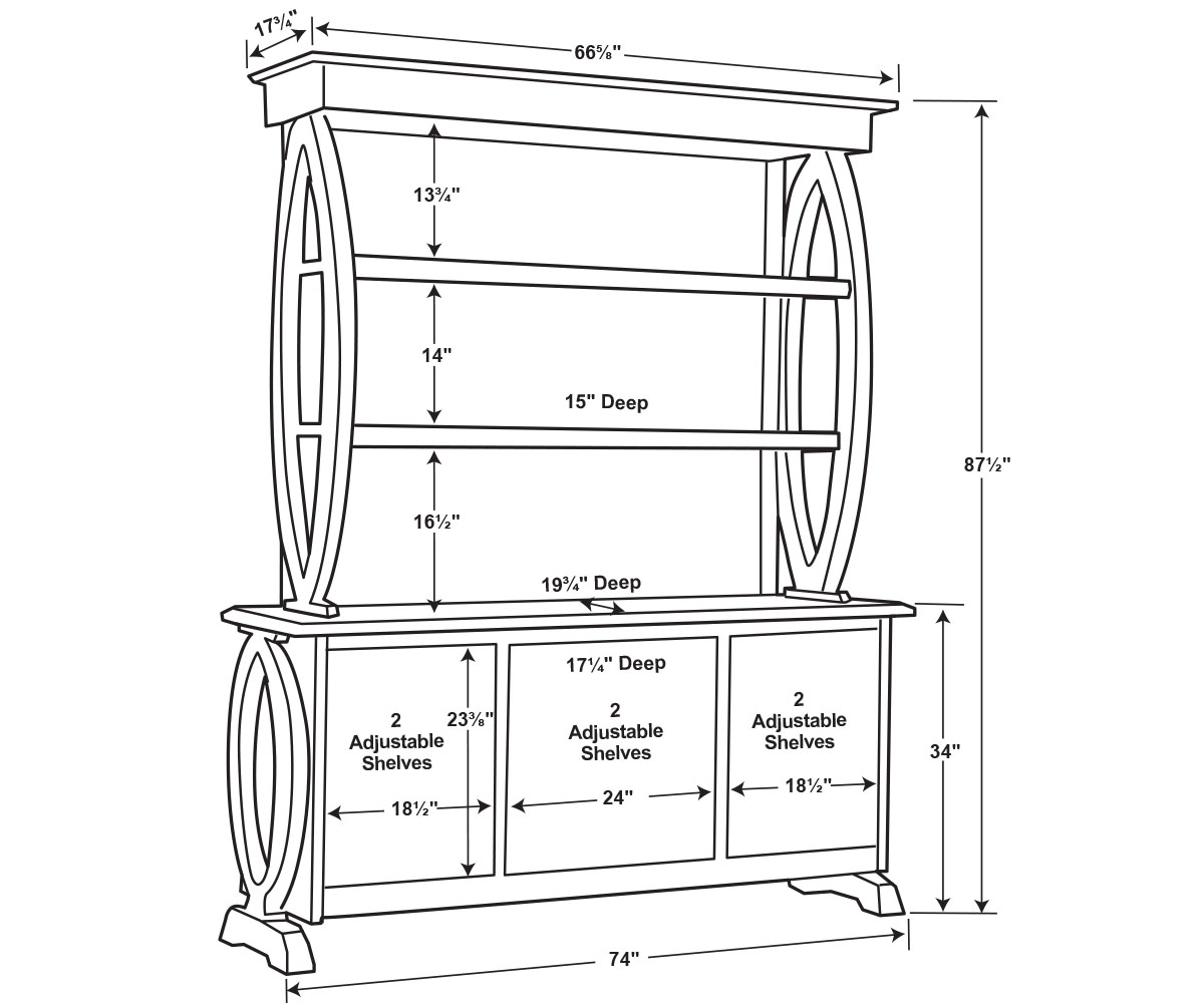 Saratoga Back Bar & Hutch - Image 2