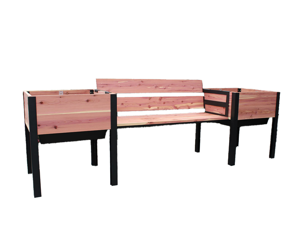 Garden Bench With Raised Bed