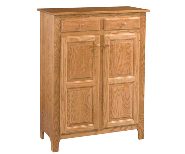 Classic Raised Panel Pie Safe With Drawers