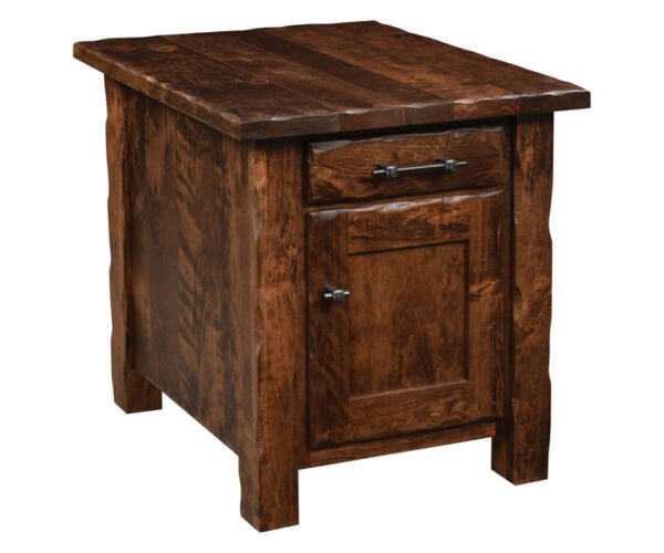 Hand Hewn End Table
