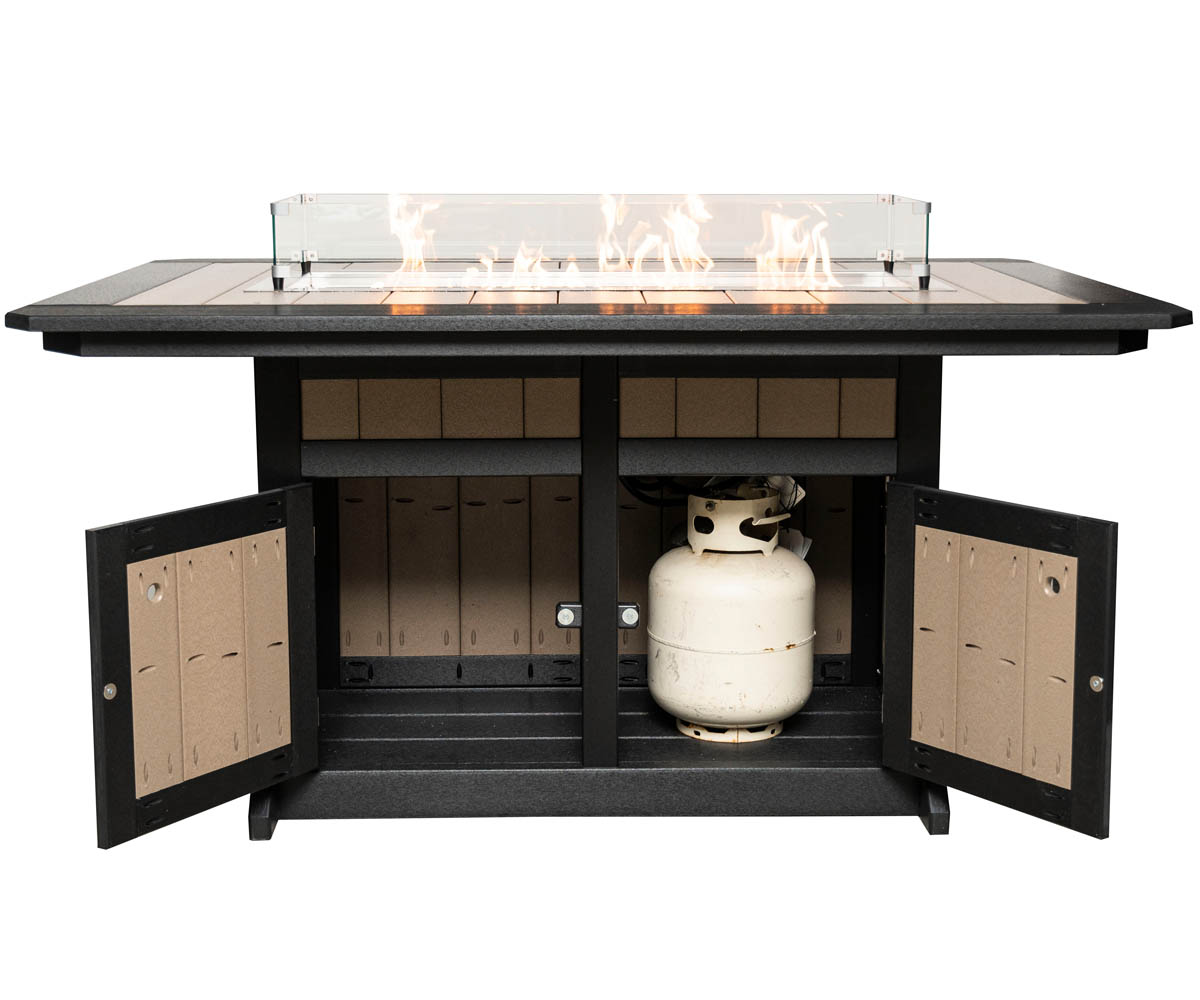 Rectangular Fire Pit Table - Counter Height - Image 2