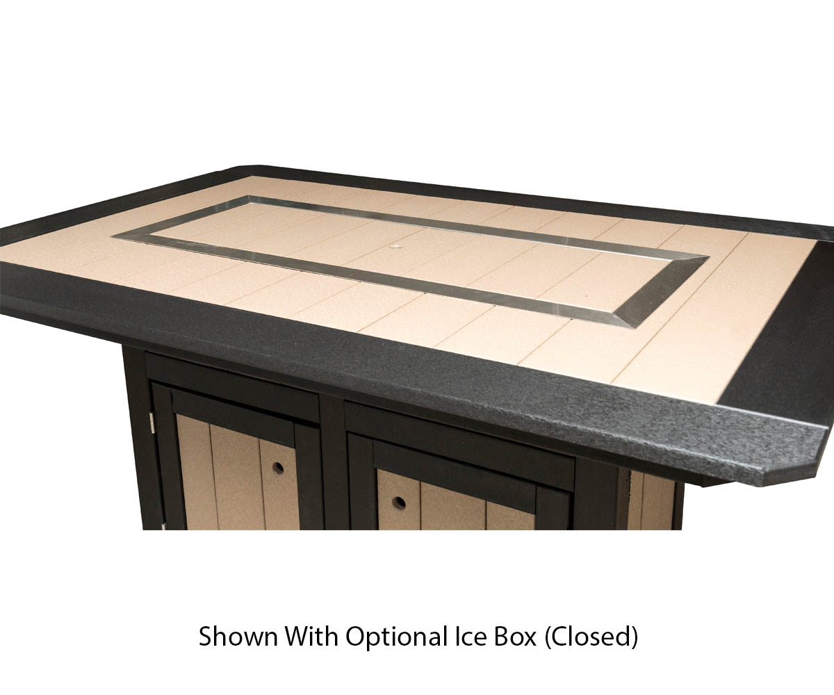 Rectangular Fire Pit Table - Counter Height - Image 4