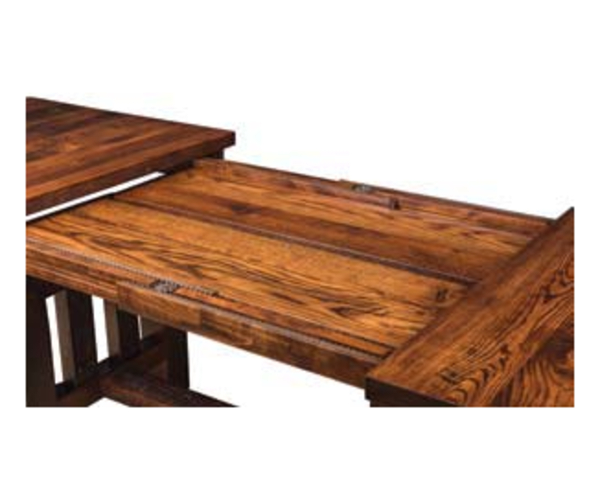 Rough Cut Maplewood Trestle Table - Image 2
