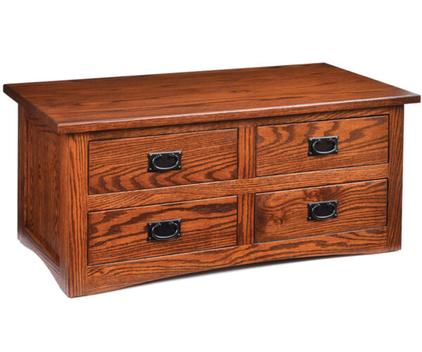 Enclosed Mission Cocktail Table