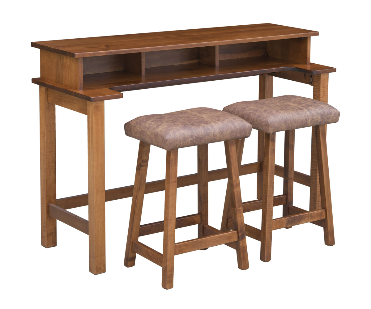 Lotus Barstool Sofa Table - 52"W