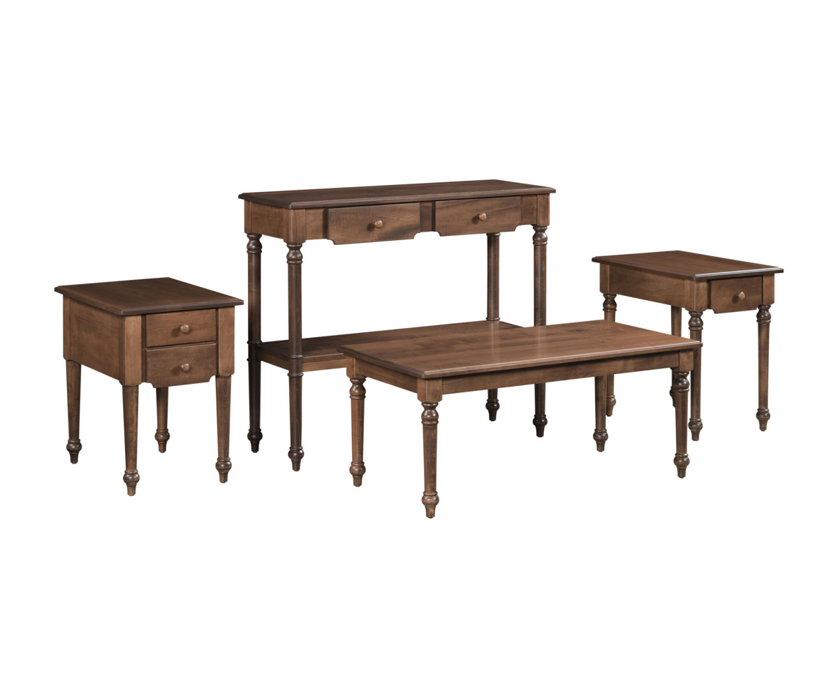 Magnolia Rectangle End Table With Stacked Drawers - Image 2