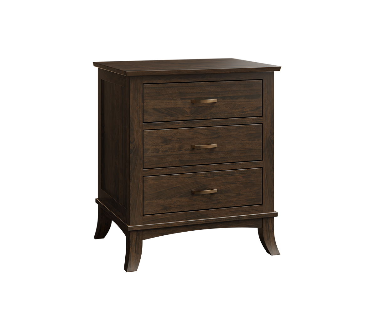 Hampshire 3 Drawer Nightstand