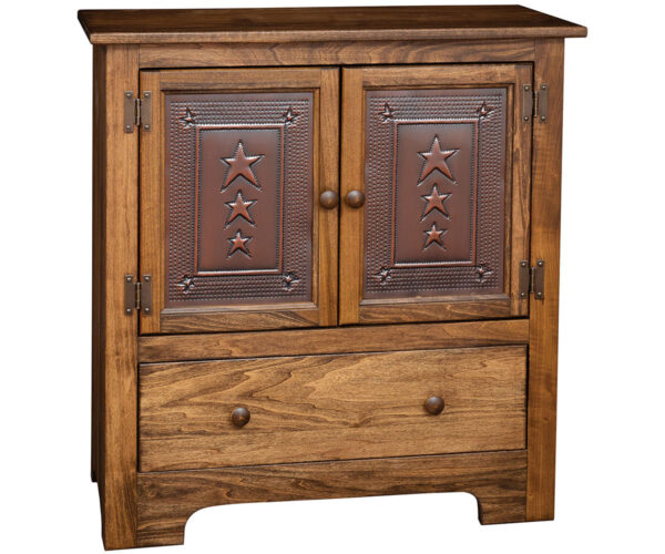 Double Hall Cabinet With Tin Doors