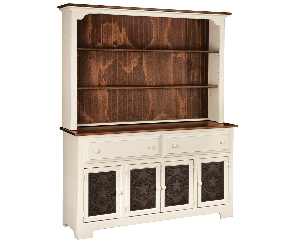 4 Door Hutch With Tin Doors