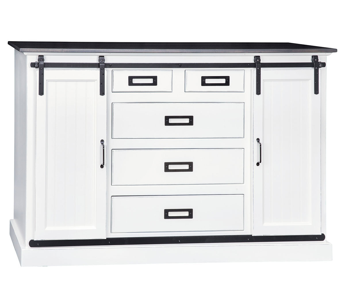 Barn Door Dresser Cabinet