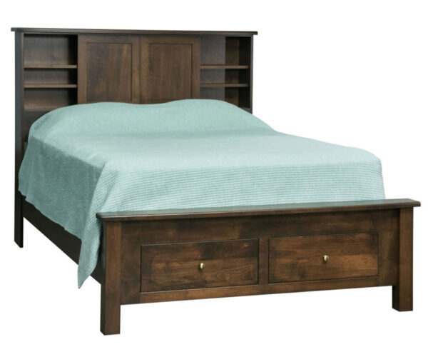 Classic Shaker Bookcase Bed With Storage Footboard