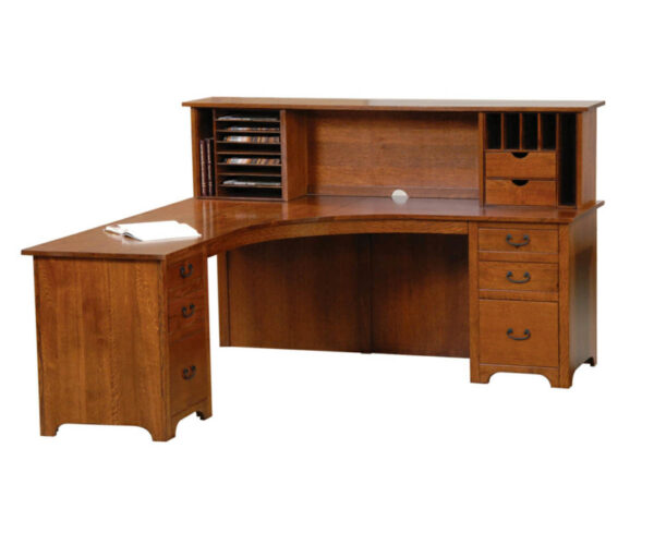 Liberty Corner Desk with Open Hutch
