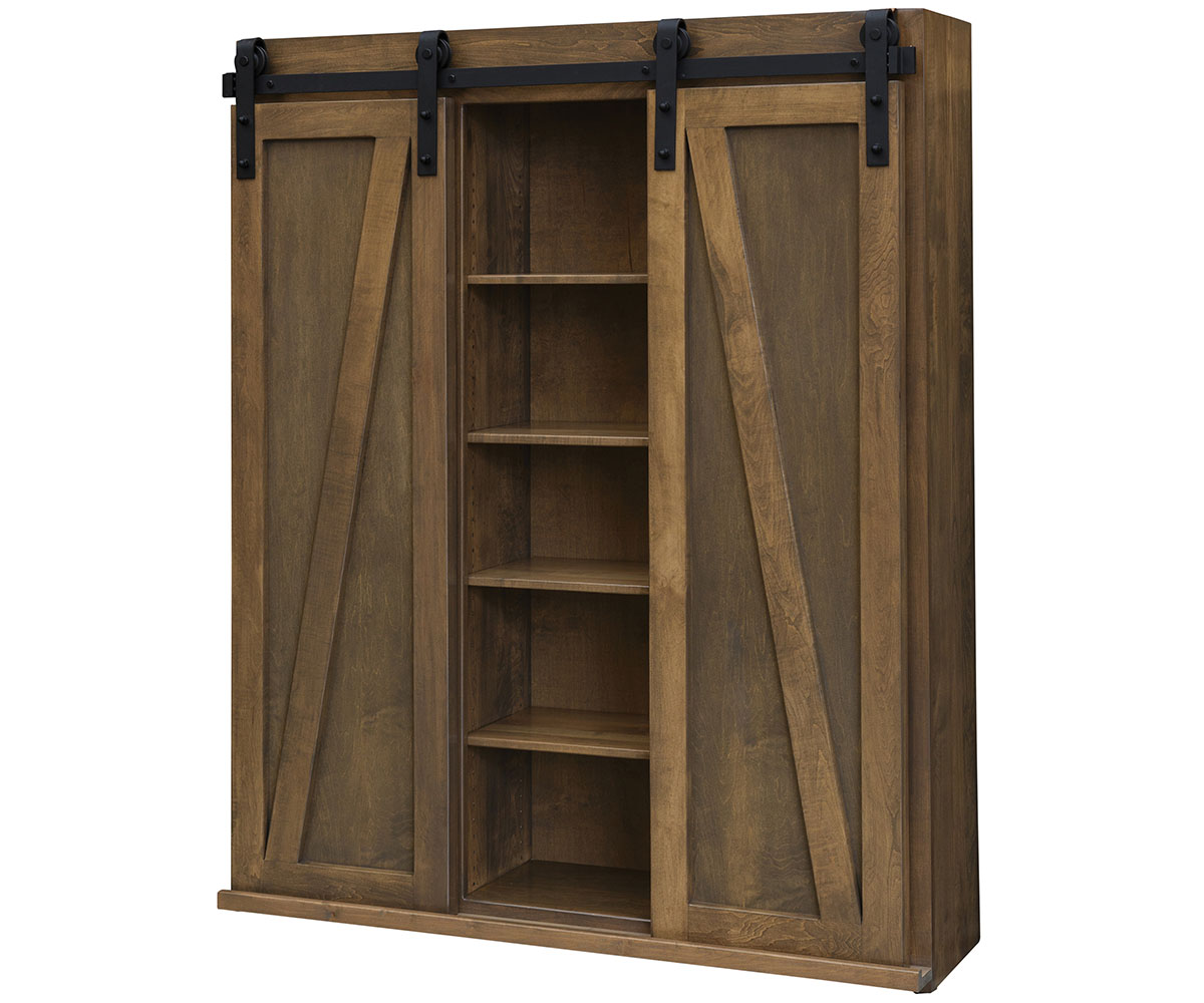 Sliding Barn Door Bookcase