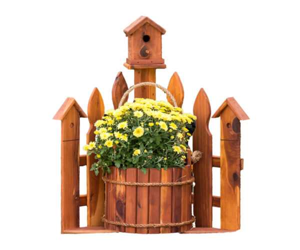 Large Corner Picket Fence Planter
