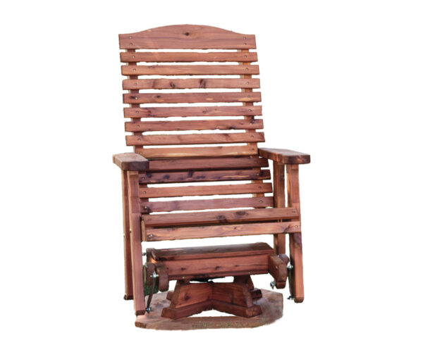 Slat Back Swivel Glider - High Back