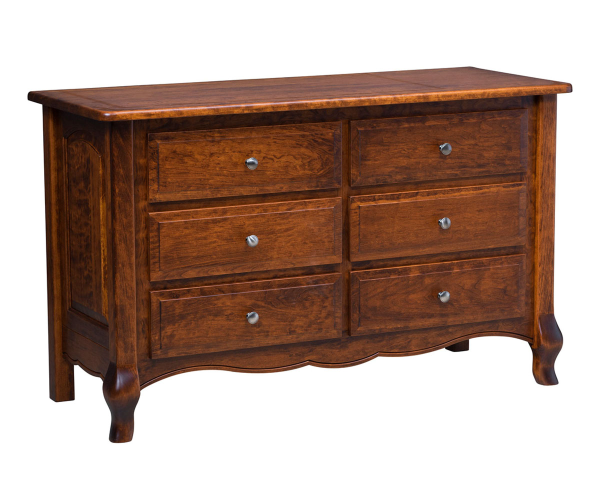 French Country 6 Drawer Dresser With Changing Box Top Option - Image 2