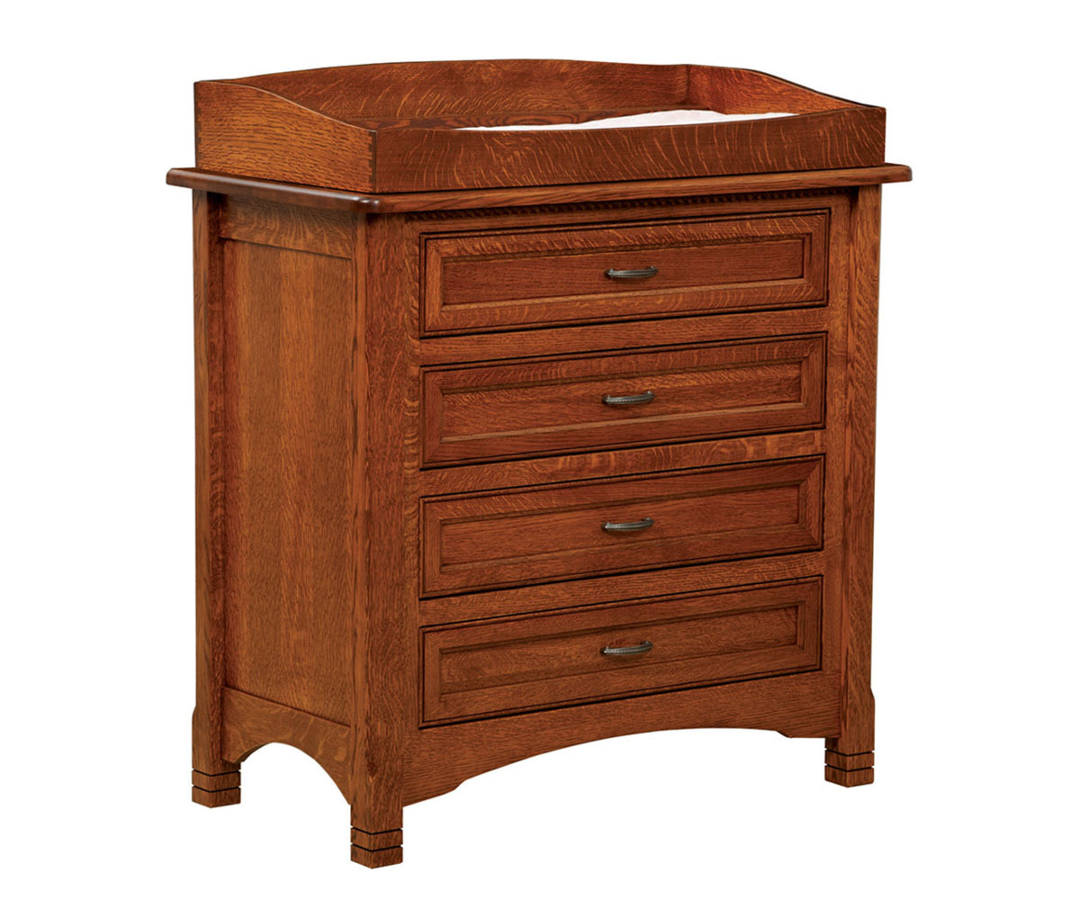 West Lake 4 Drawer Dresser With Changing Box Top Option