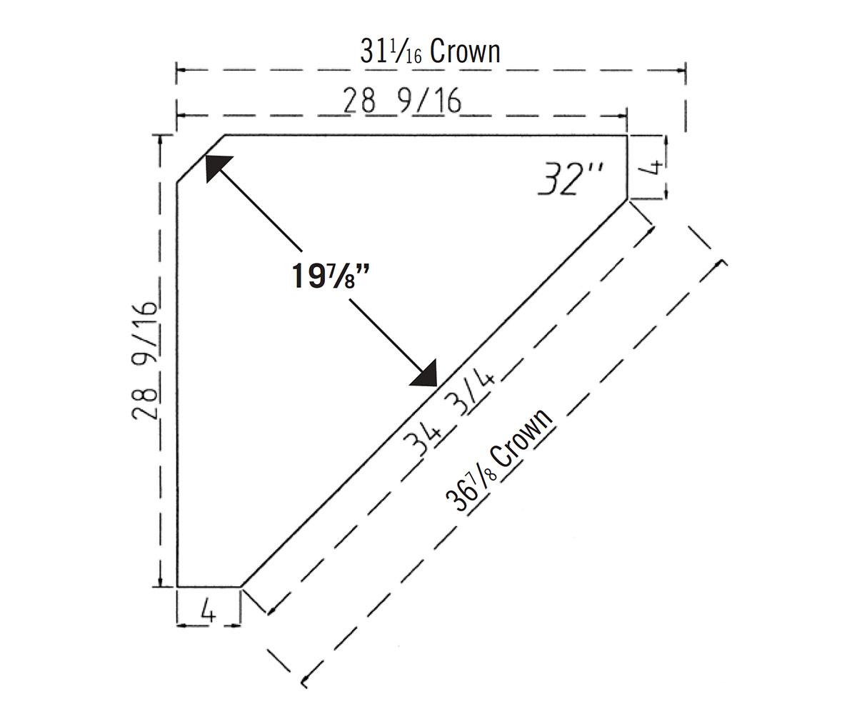 Grandwood 32" Corner Hutch - Image 2