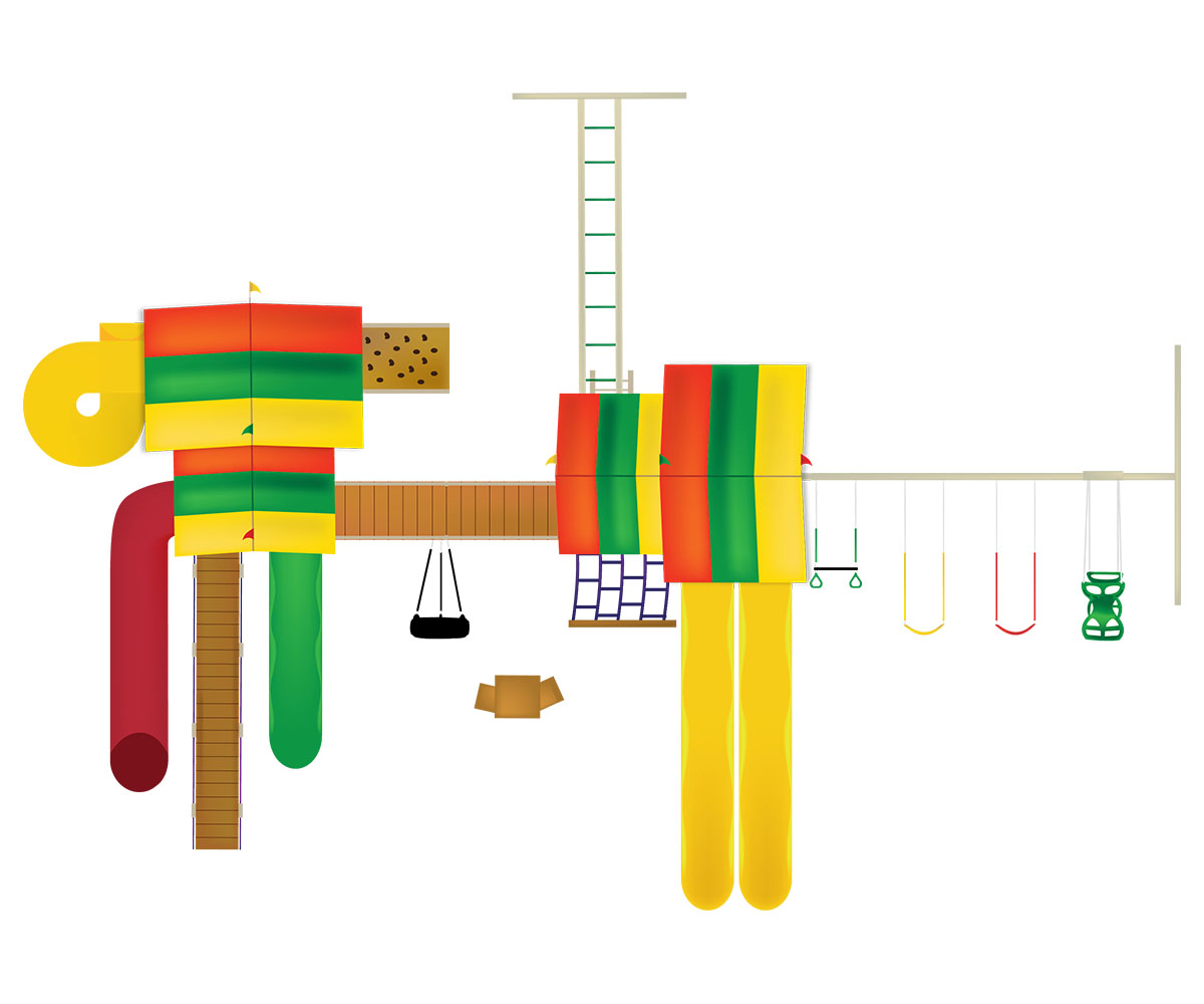 Neighborhood Playstation Swing Set - Image 2