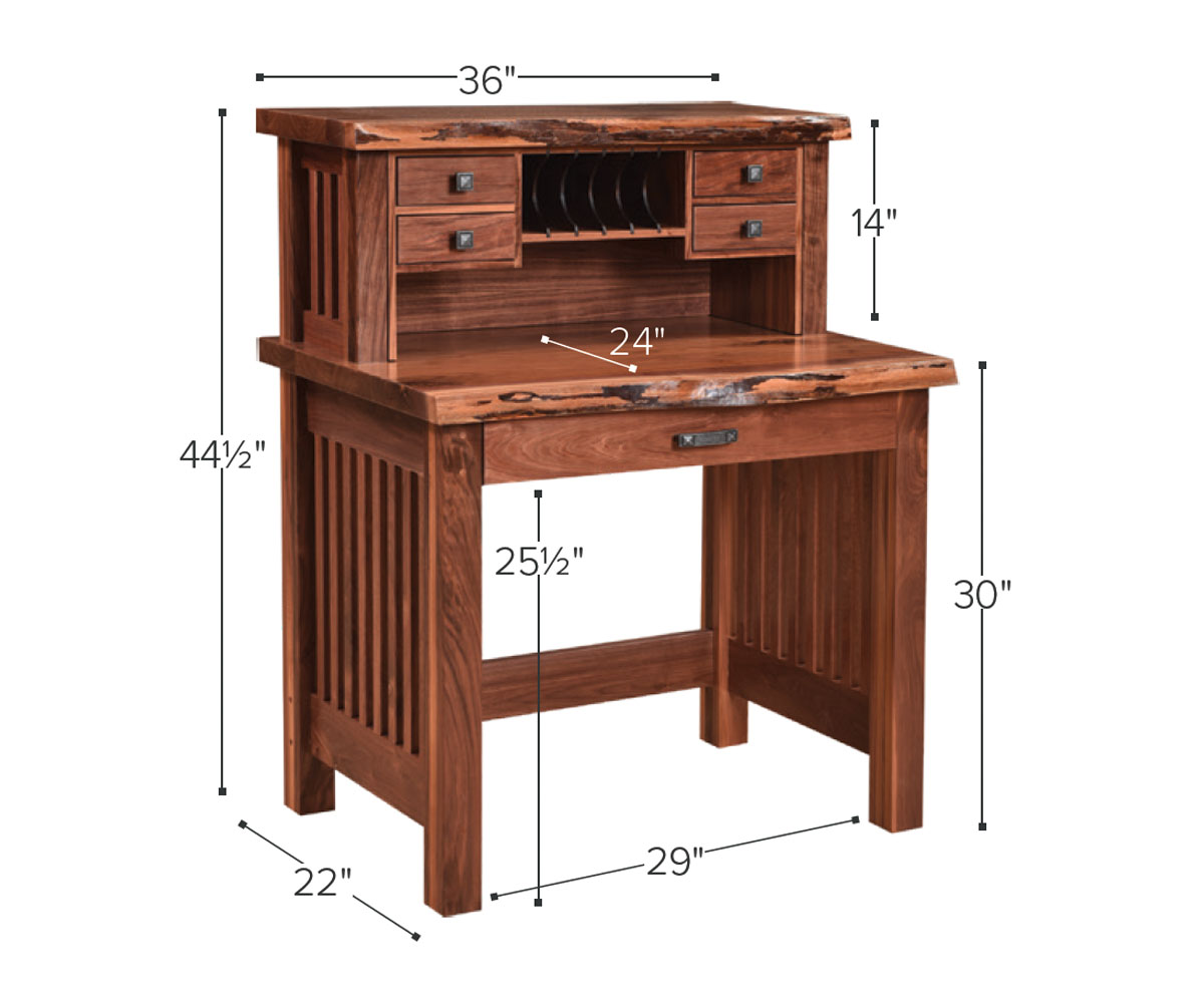 JD’s 36" Deluxe Writing Desk - Image 2